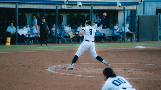 Allison Benning pitching circle