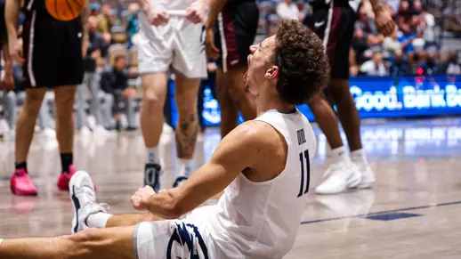 Kamrin Oriol screaming on the floor