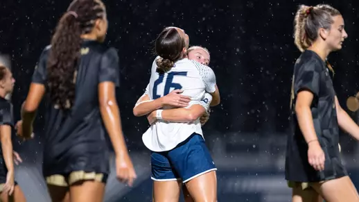 Celebration from Forward Morgan Guillemette after scoring a goal