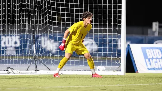 Luciano Natoli lined up in goal