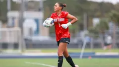 Sofia Miliancano Running With The Soccer Ball Against FGCU