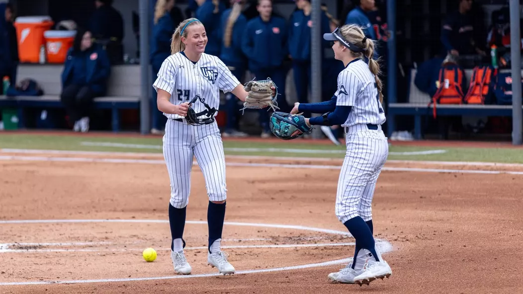 Taylor Cook and Kelsey Vogel in the circle