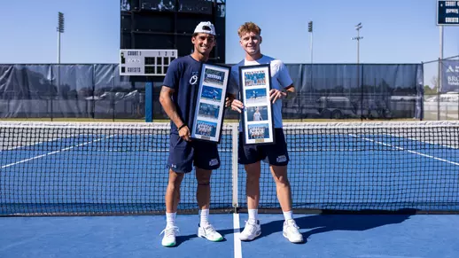 2025-26 Men's Tennis Breno Marques and Andreas Scott Senior Day