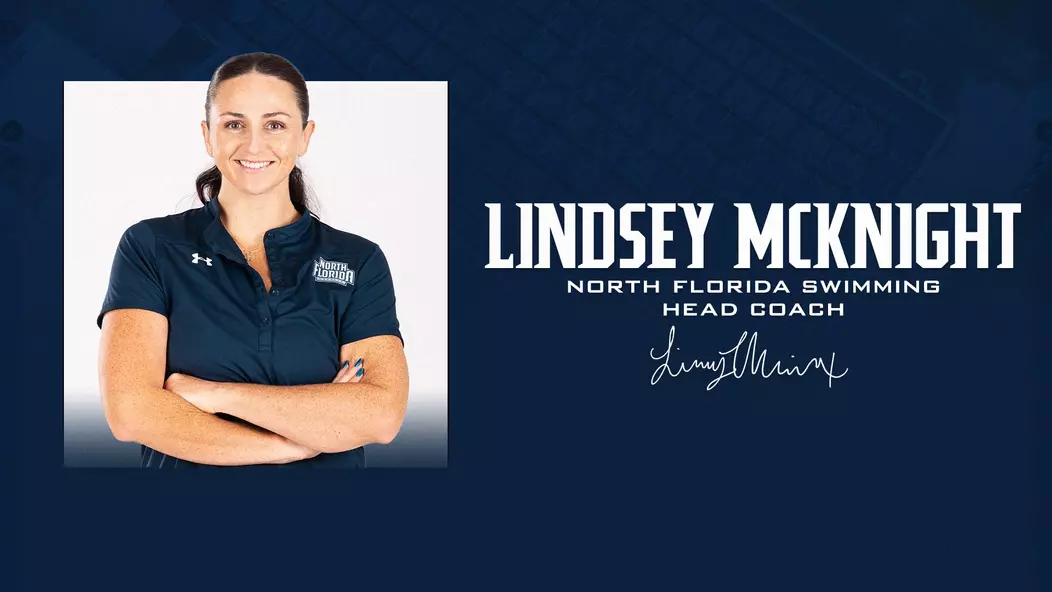 2026-27 North Florida Athletics - Lindsey McKnight Press Release Graphic