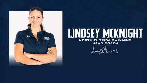 2026-27 North Florida Athletics - Lindsey McKnight Press Release Graphic