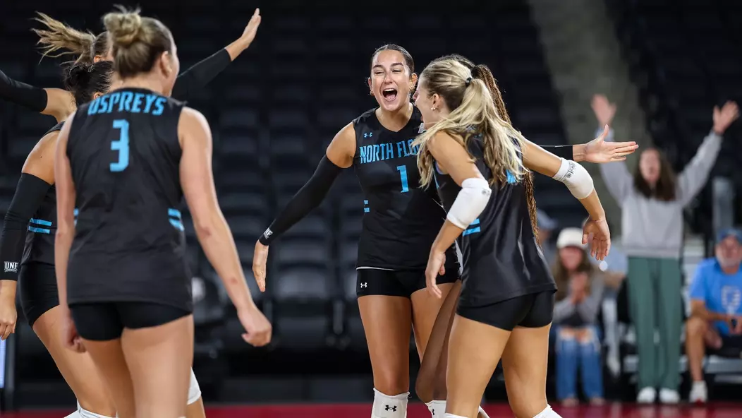2026 North Florida Volleyball - Recap Photo vs. George Washington (8/29)