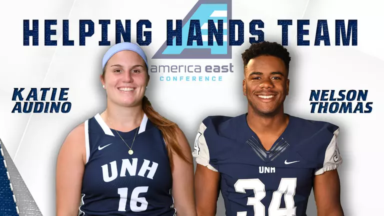 Audino and Thomas Named to America East Helping Hands Team