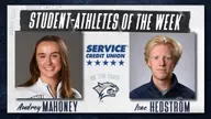 Service Credit Union Student-Athletes of the Week: Audrey Mahoney and Isac Hedström