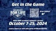 UNH Athletics' "Wildcats for Life" Fall Campaign Runs Oct. 7-25