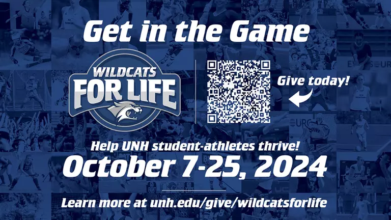 UNH Athletics' "Wildcats for Life" Fall Campaign Runs Oct. 7-25