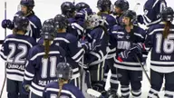 Women's Hockey Flies Past Merrimack 8-2