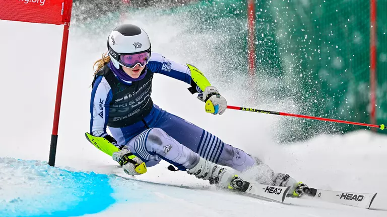 Martelleur Wins Slalom as Wildcats Finish Second at Saint Michael’s Carnival