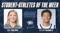 Service Credit Union Student-Athlete of the Week: Anne Challman and Anthony McComb III