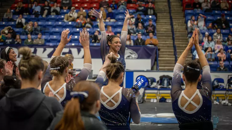 Mullin Wins Fourth Straight All-Around in Wildcats' Dual-Meet Loss to GWU
