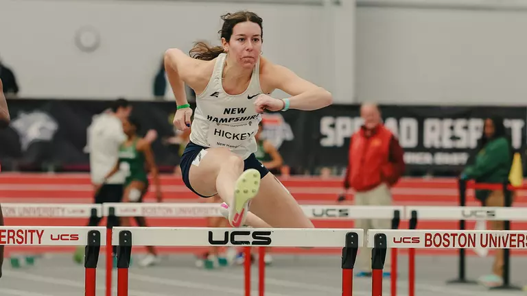 Hickey Wins 400m Hurdles as UNH Finishes 2nd at Black and Gold Invitational