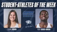 Service Credit Union Student-Athlete of the Week: Claire Ronan and Yoofi Abaka-Amuah