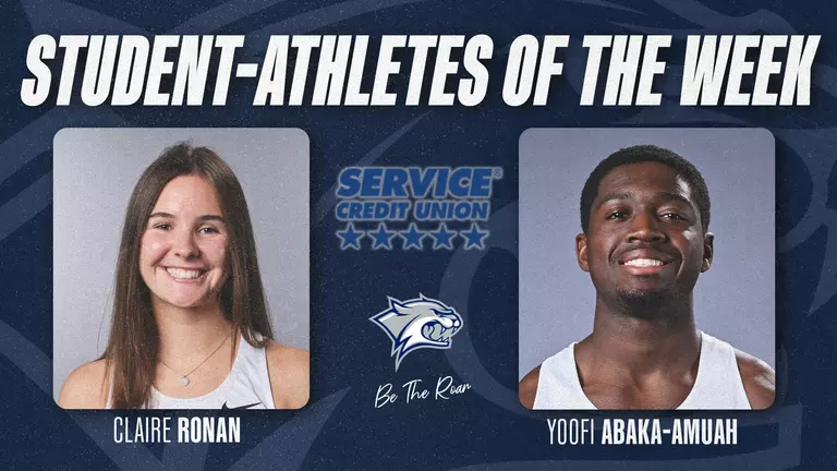 Service Credit Union Student-Athlete of the Week: Claire Ronan and Yoofi Abaka-Amuah
