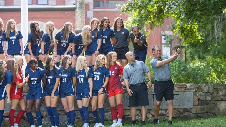 Women's Soccer Media Day Behind the Scenes (Photo Gallery)