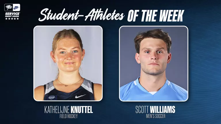 Service Credit Union Student-Athletes of the Week: Kathelijne Knuttel and Scott Williams