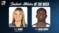 Service Credit Union Student-Athletes of the Week: Grace Blume and Yoofi Abaka-Amuah