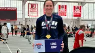 Moore Breaks School Record in Long Jump at First Day of America East Championships