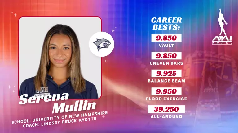 Mullin Nominated for AAI Award, EAGL Gymnast, EAGL Senior Gymnast of Year