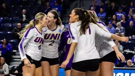 UNI volleyball: Booth, Dykstra, Hartman and Rice named CSC Academic All-District Image