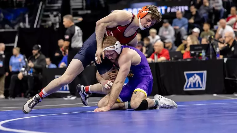 Happel takes fifth at NCAA Championships