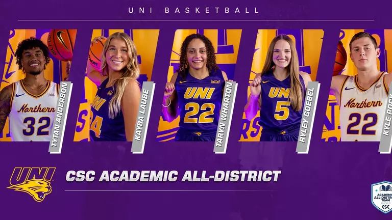 Five Panther basketball players earn CSC Academic All-District recognition