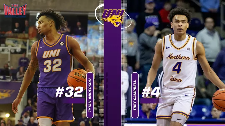 UNI men’s basketball: Anderson, Campbell earn All-MVC honors for 2024-25 season