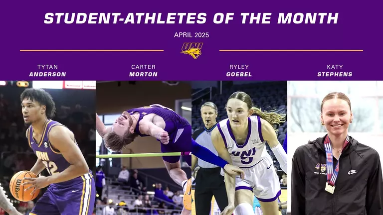 UNI celebrates Student-Athletes of the Month for April 2025