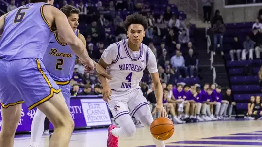 UNI men's basketball takes down first-place Racers at home Image