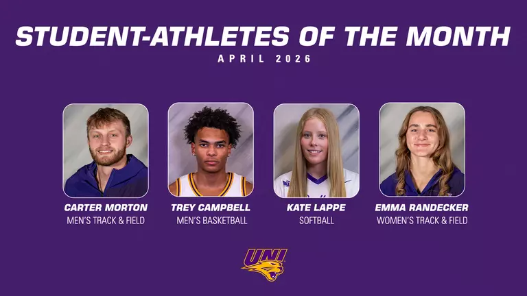 UNI Athletics recognizes April 2026 Student-Athletes of the Month