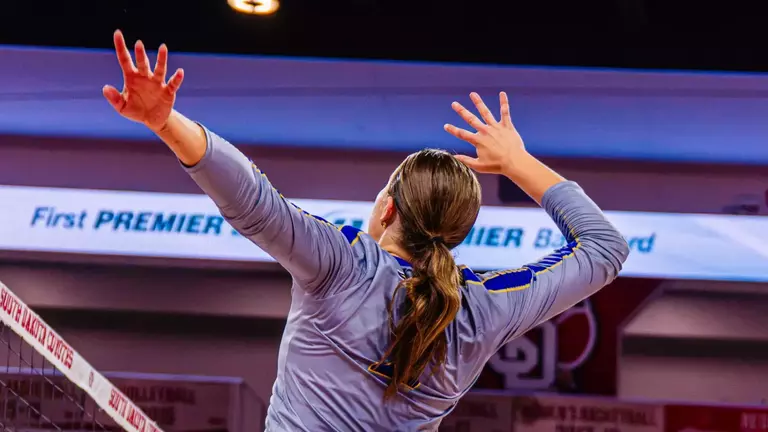 UNI volleyball sweeps Utah Valley in Vermillion Image