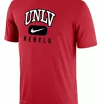 Mens NIKE RED UNLV Runnin Rebels SP Dri-Fit Cotton Basic SS Tee
