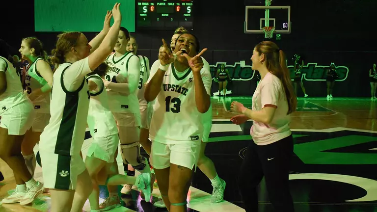 Aijah Palmore Postgame Celebration vs. Longwood 2026 - CH