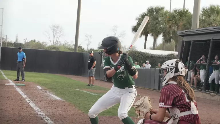 Amie Johnson at bat against the College of Charleston (3/11/26)