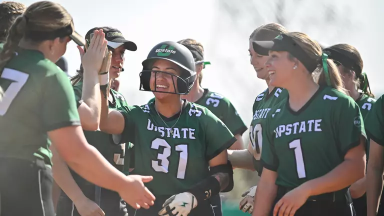 Taliyah Thomas after a HR vs. Robert Morris (2/21/26)