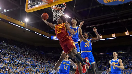 USC Men's Basketball Prevails at UCLA, 74-63