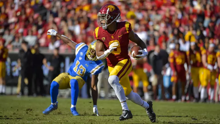 USC Trojans Football receiver Amon-Ra St. Brown vs. UCLA Bruins