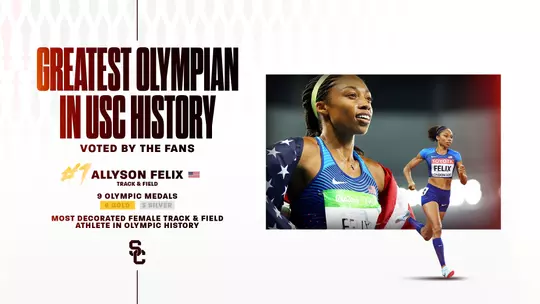 Fans Vote Allyson Felix Greatest Olympian in USC History