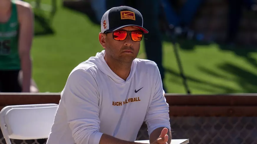 USC beach volleyball associate head coach Gustavo Rocha
