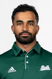 Shubham Jaglan headshot taken during 2024 South Florida Men's Golf media day on September 17, 2024.
(Stephen Galvin / University of South Florida Athletics)
