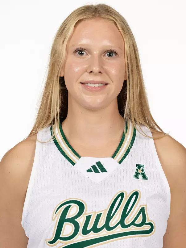 Amy Thompson headshot taken during 2024 South Florida Women's Basketball media day on October 4, 2024.
(Chris Henry / University of South Florida Athletics)