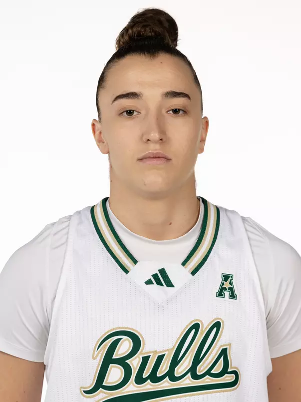 Carla Brito headshot taken during 2024 South Florida Women's Basketball media day on October 4, 2024.
(Chris Henry / University of South Florida Athletics)