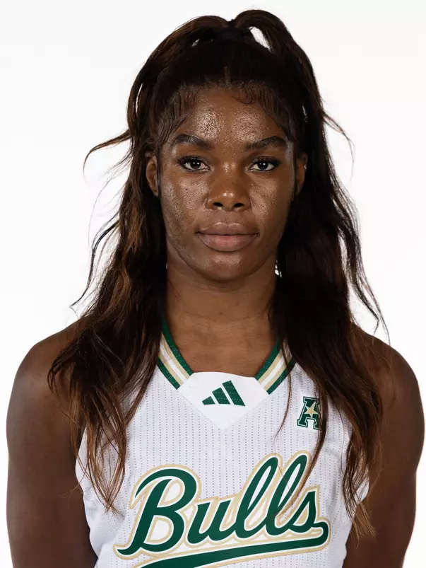 L'or Mputu headshot taken during 2024 South Florida Women's Basketball media day on October 4, 2024.
(Chris Henry / University of South Florida Athletics)