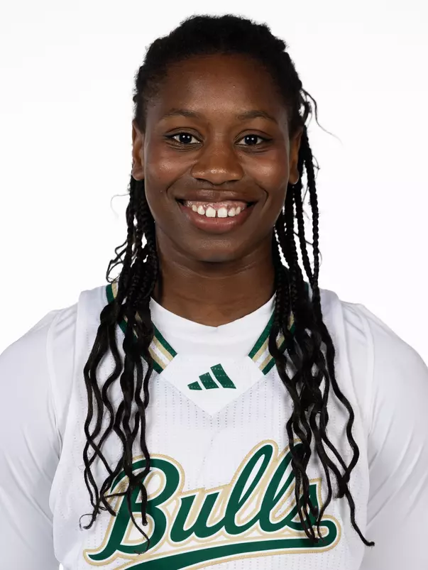 Mama Dembele headshot taken during 2024 South Florida Women's Basketball media day on October 4, 2024.
(Chris Henry / University of South Florida Athletics)