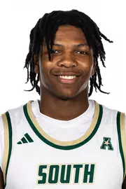 Jayden Reid headshot taken during 2024 South Florida Men's Basketball media day on October 4, 2024.
(Stephen Galvin / University of South Florida Athletics)
