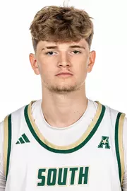 Kyle O'Hare headshot taken during 2024 South Florida Men's Basketball media day on October 4, 2024.
(Stephen Galvin / University of South Florida Athletics)