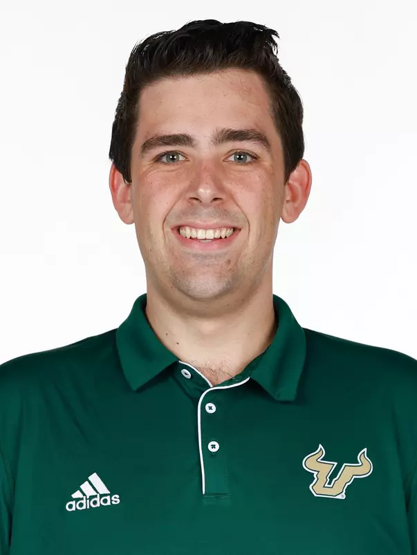 Justin Keller headshot taken on October 25, 2024. (Chris Henry / University of South Florida Athletics)
